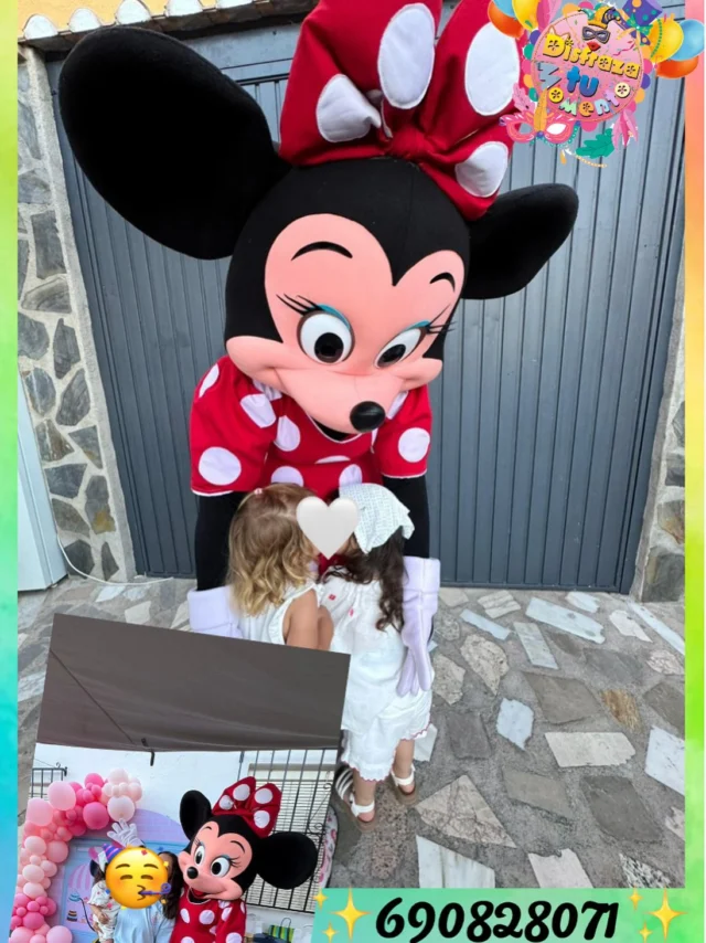 Minnie de cumple❣️de la mano de @animatumundoo ✨690828071✨www.disfrazatumomento.com